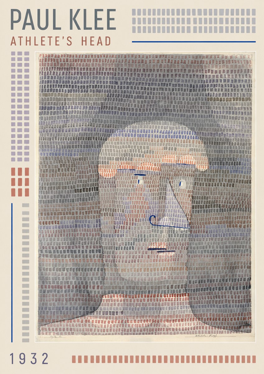 Paul Klee Athlete's Head No1 - Poster