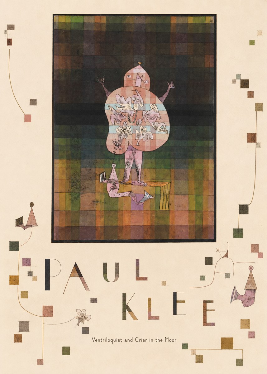 Paul Klee Ventriloquist and Crier in the Moor No6 - Poster
