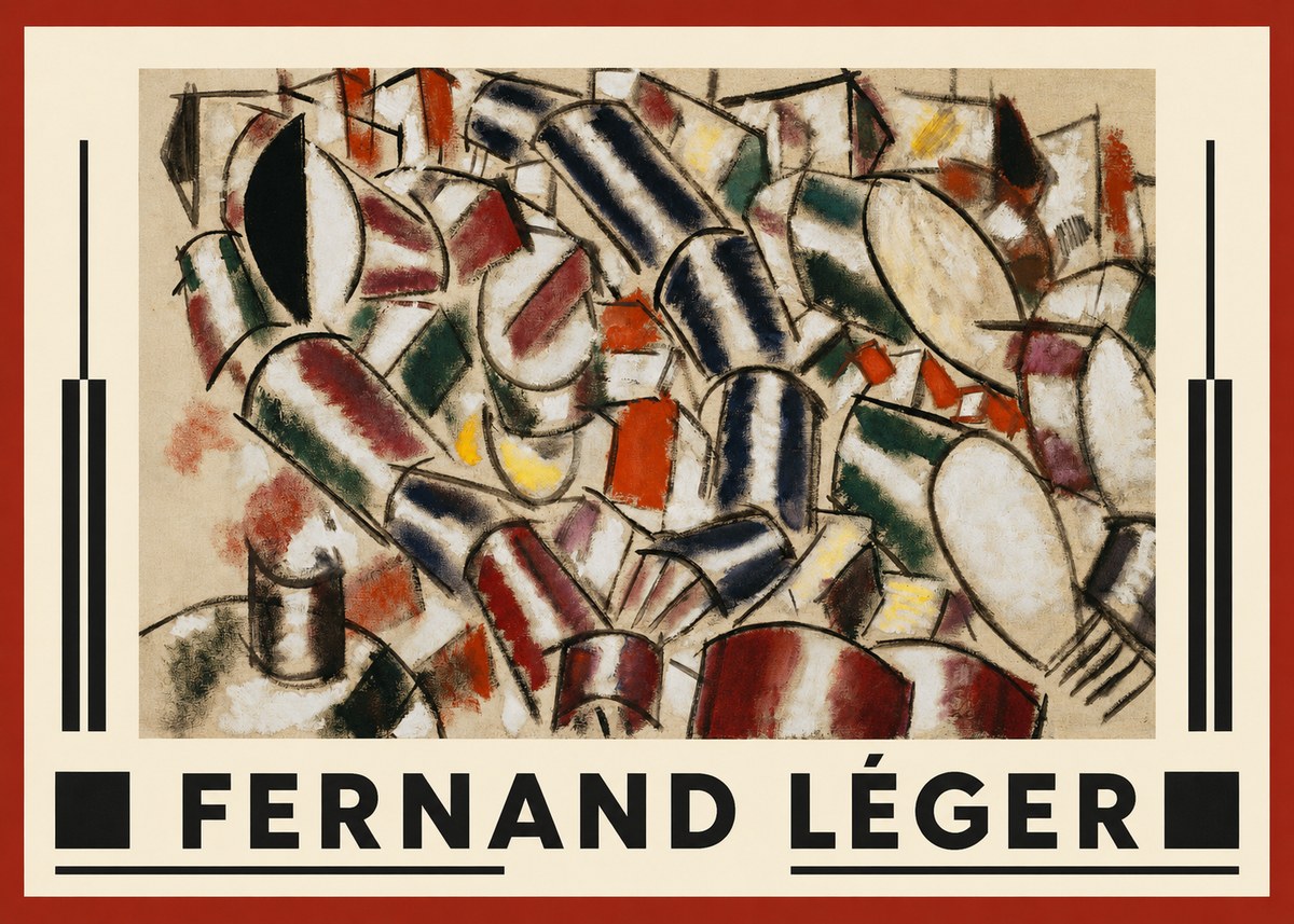 Fernand Léger Contraste De Formes No1 - Poster