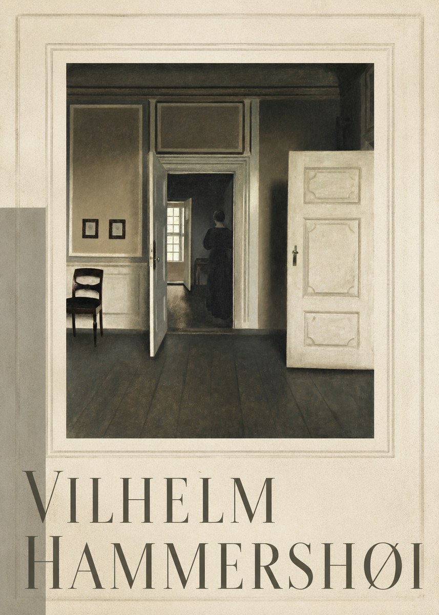 Vilhelm Hammershøi Interior, Strandgade 30 I No4 - Poster