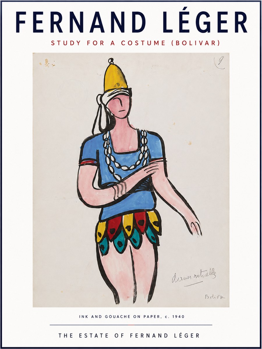 Fernand Léger Danse Rituelle No4 - Poster