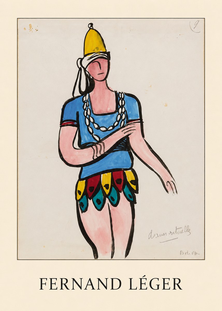 Fernand Léger Danse Rituelle No5 - Poster