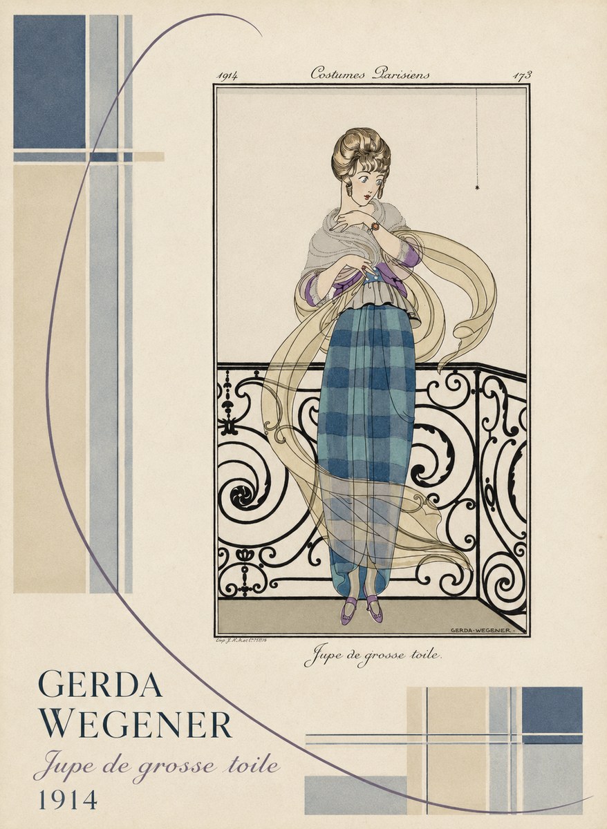 Gerda Wegener Jupe De Grosse Toile No4 - Poster