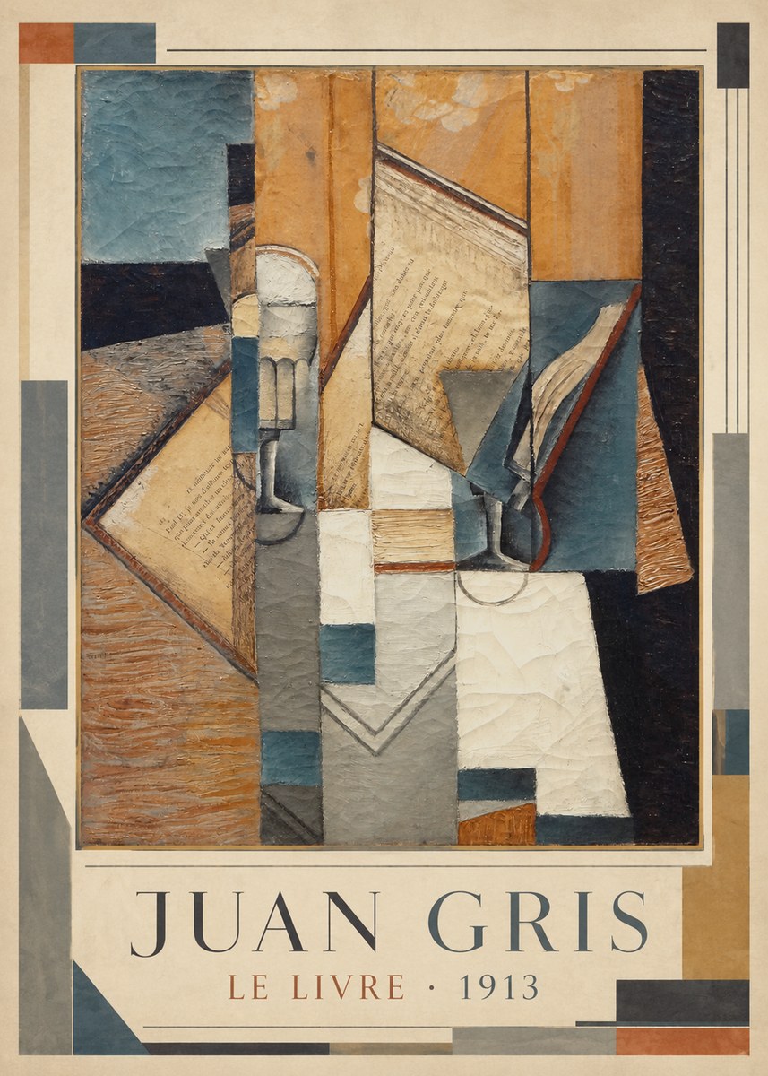 Juan Gris Le Livre No1 - Poster