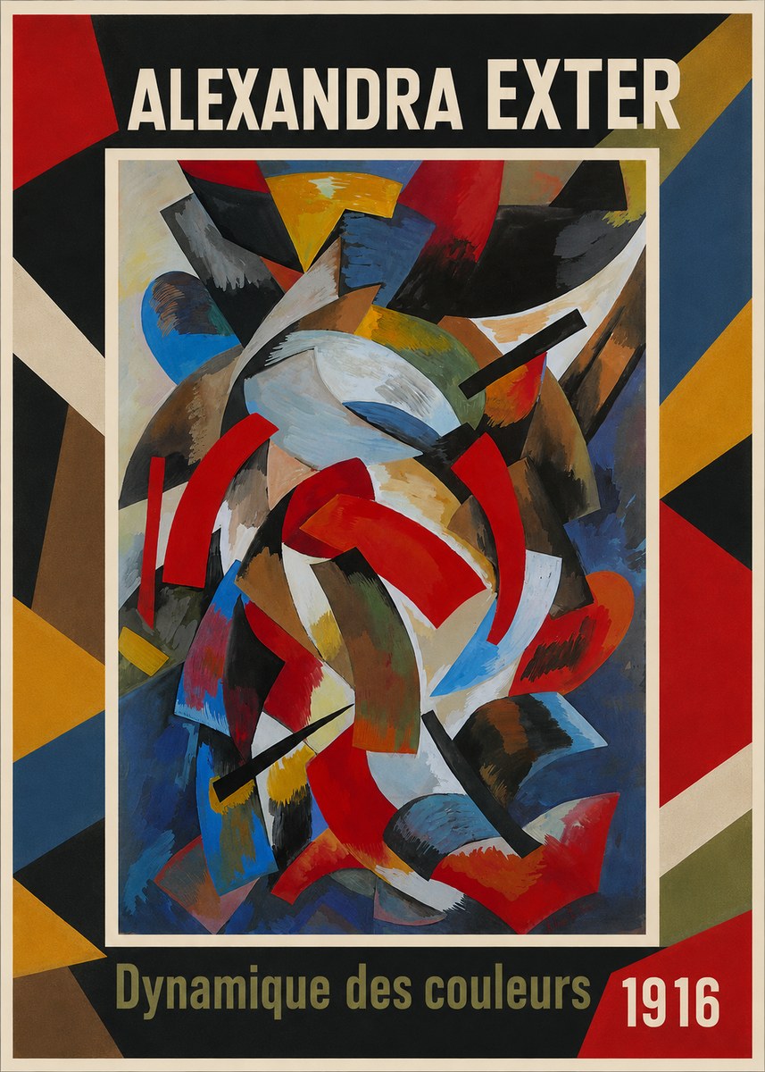 Alexandra Exter Dynamique Des Couleurs 1916 No1 - Poster