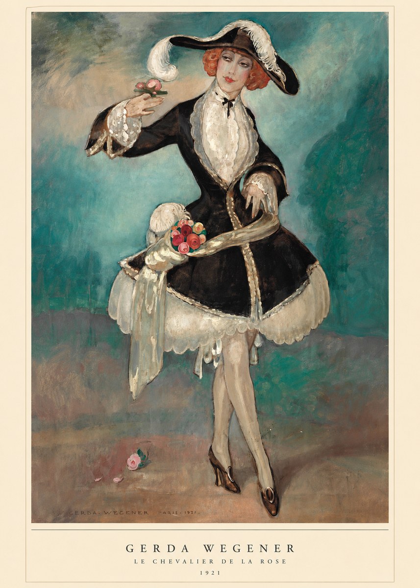 Gerda Wegener Le Chevalier De La Rose No6 - Poster