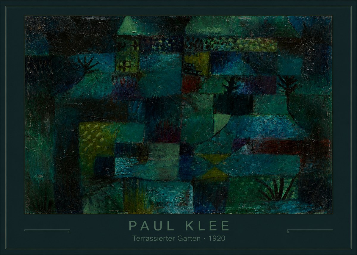 Paul Klee Terrassierter Garten No3 - Poster