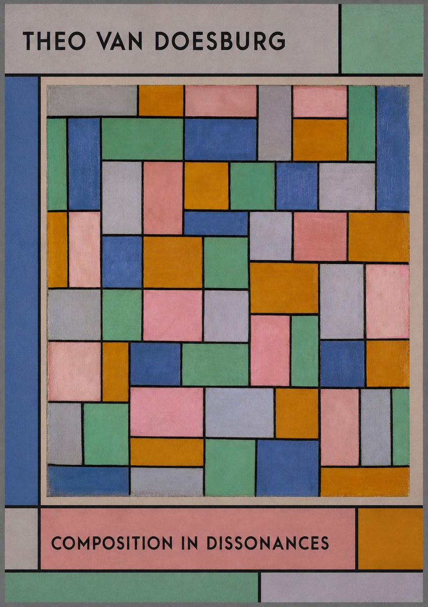 Theo van Doesburg Composition in Dissonances No1 - Poster