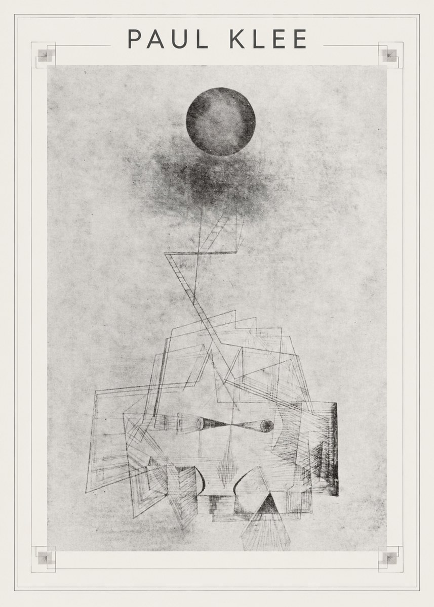 Paul Klee Abstract Study with Sphere and Ladder No1 - Poster