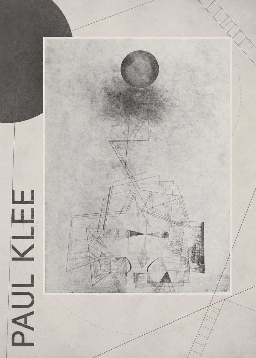Paul Klee Abstract Study with Sphere and Ladder No6 - Poster