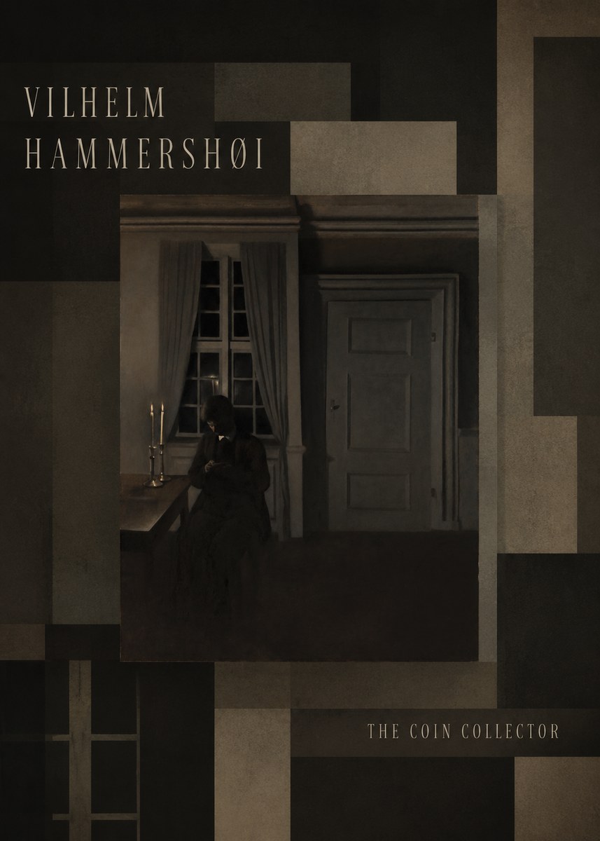 Vilhelm Hammershøi The Coin Collector No5 - Poster