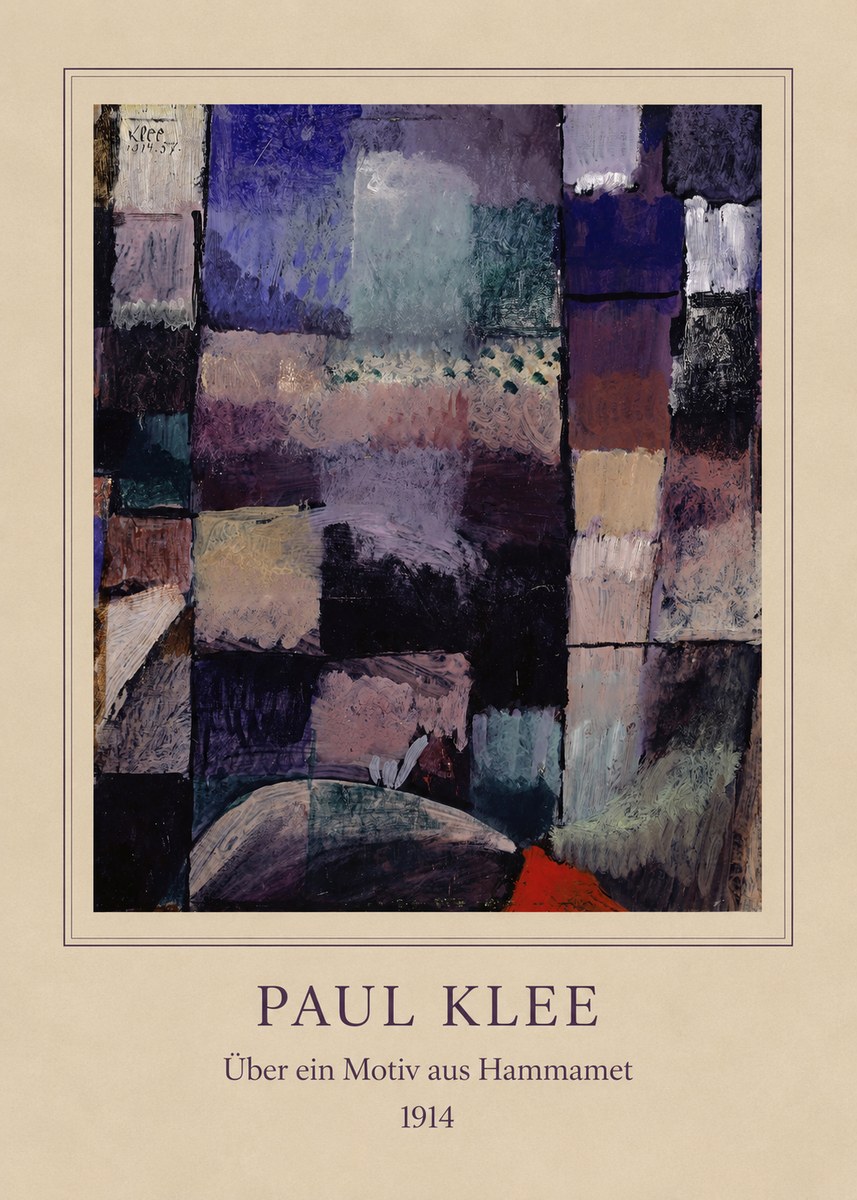 Paul Klee Über Ein Motiv Aus Hammamet No4 - Poster
