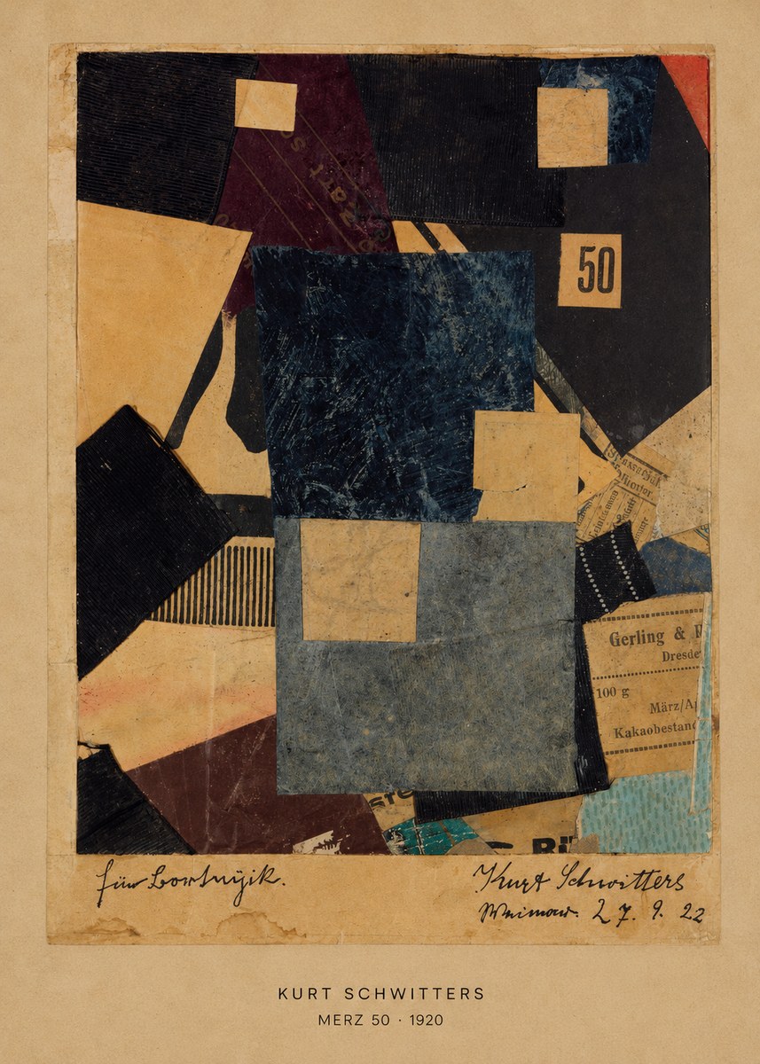 Kurt Schwitters Merz 50 No6 - Poster
