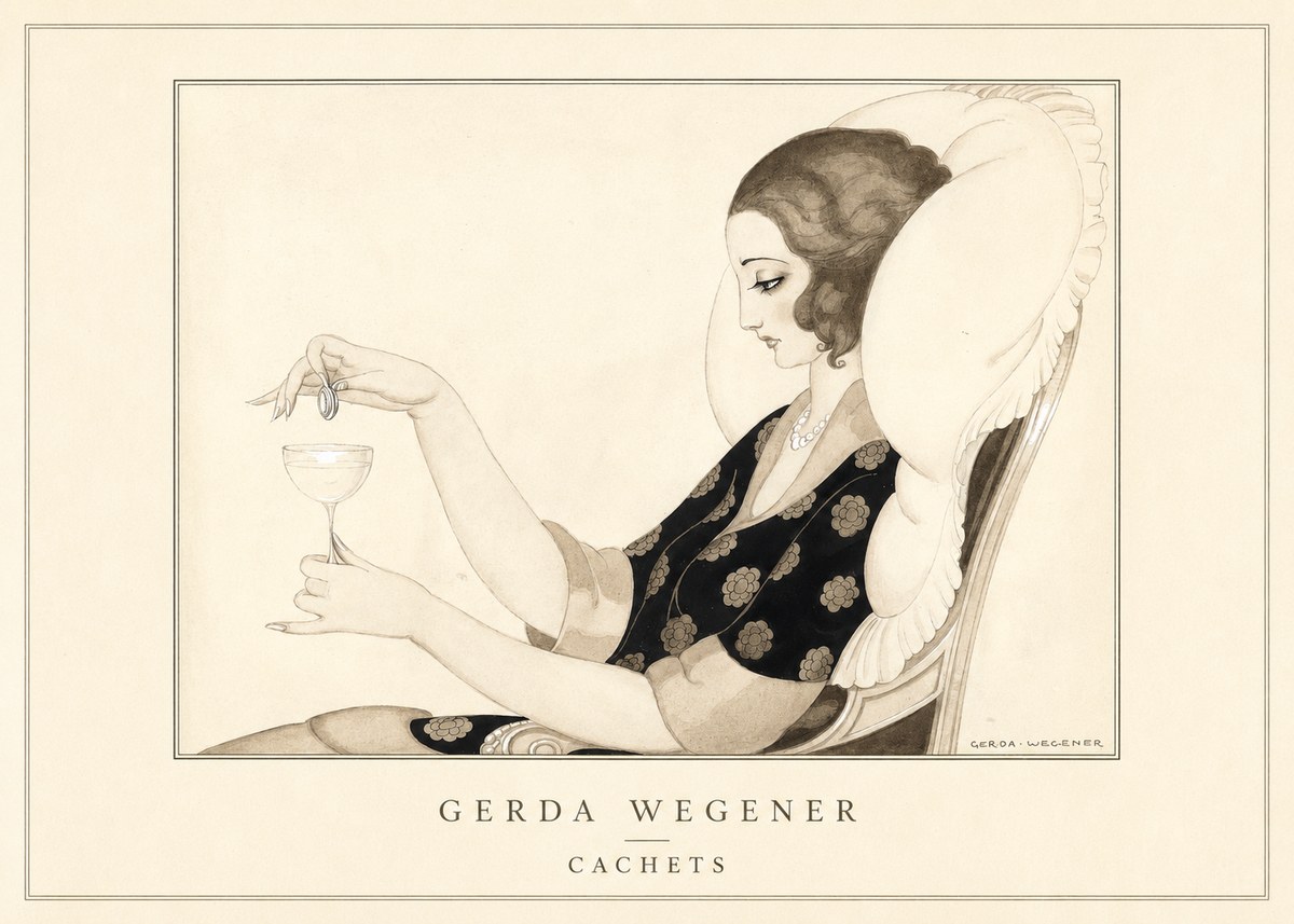 Gerda Wegener Cachets No4 - Poster
