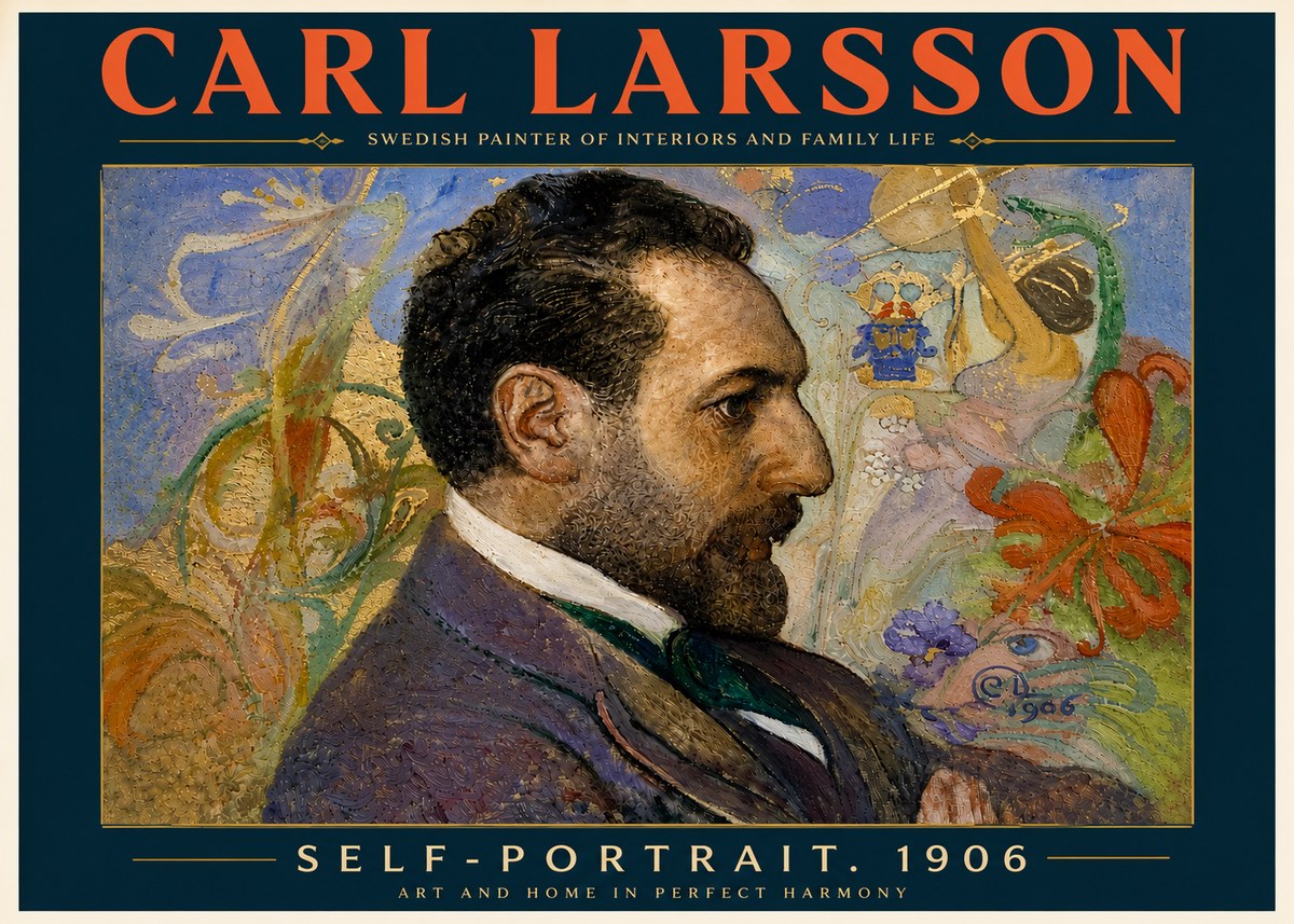 Carl Larsson Self-portrait. 1906 No6 - Poster
