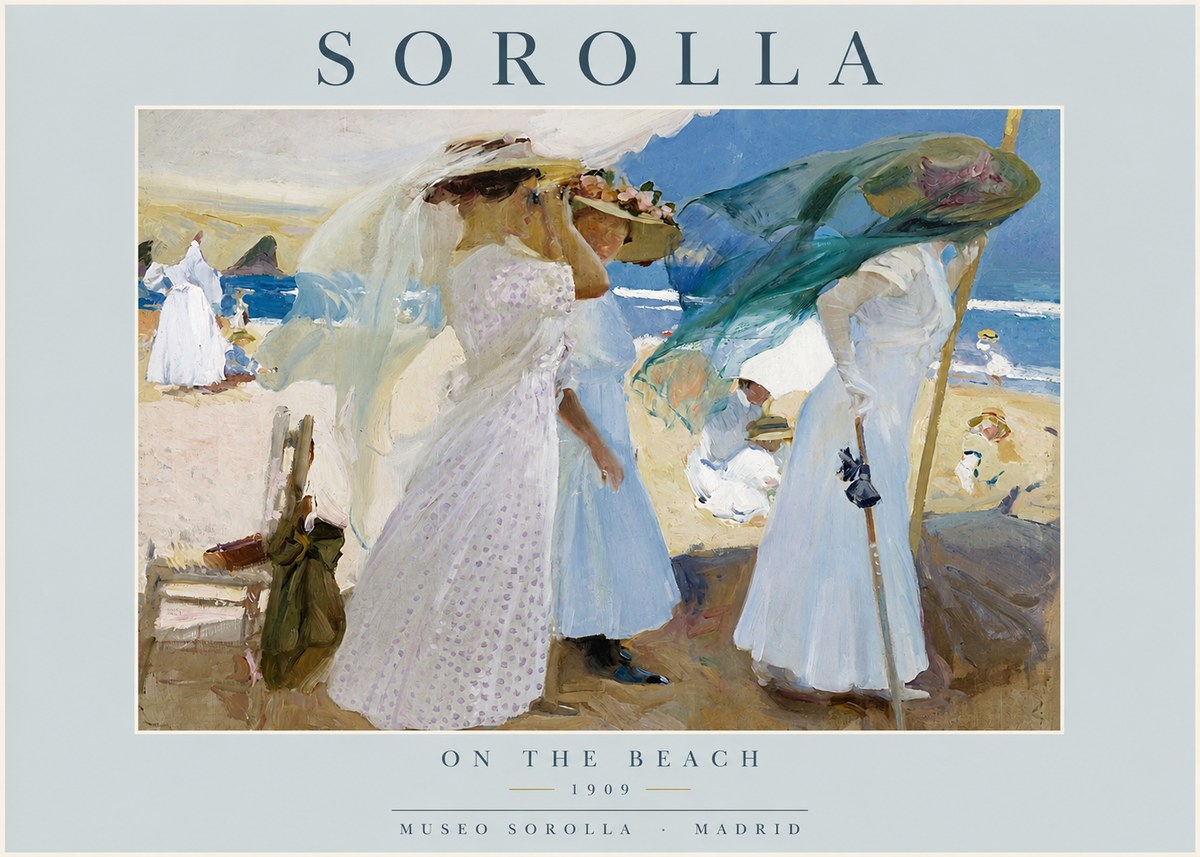 Sorolla On the Beach No2 - Poster