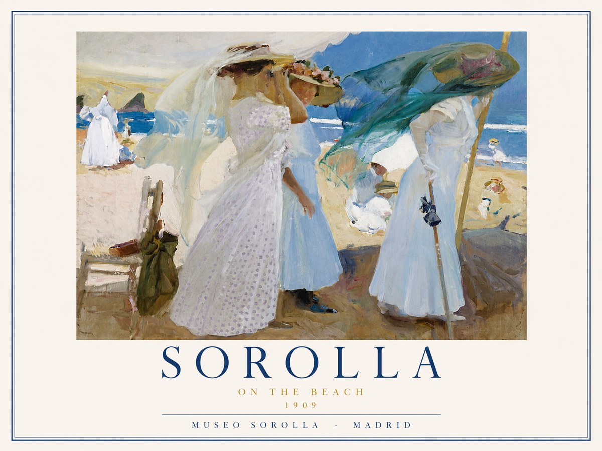 Sorolla On the Beach No3 - Poster