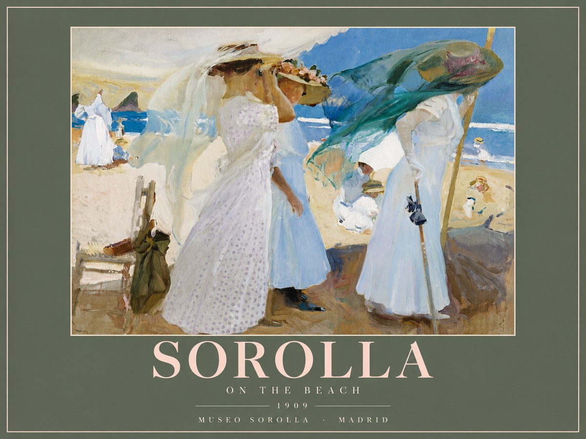 Sorolla On the Beach No4 - Poster