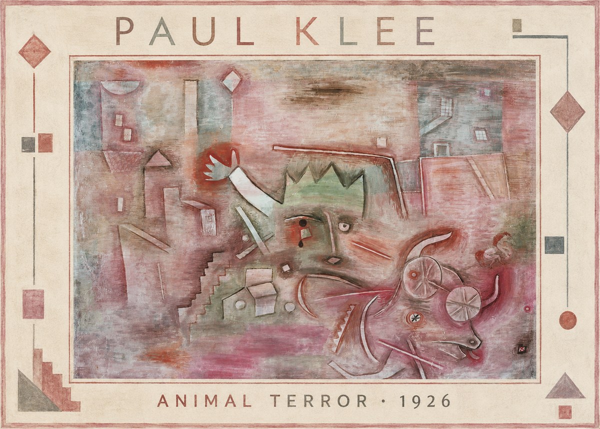 Paul Klee Animal Terror No1 - Poster