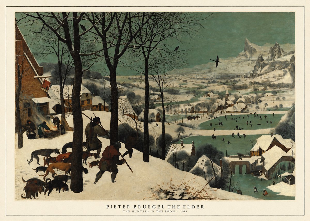 Pieter Bruegel The Hunters in the Snow I No5 - Poster