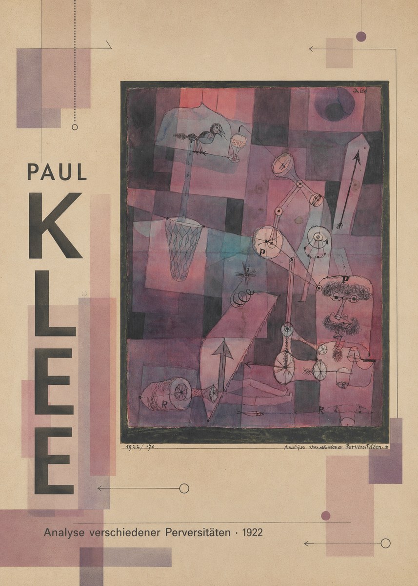 Paul Klee Analyse Verschiedener Perversitäten No3 - Poster