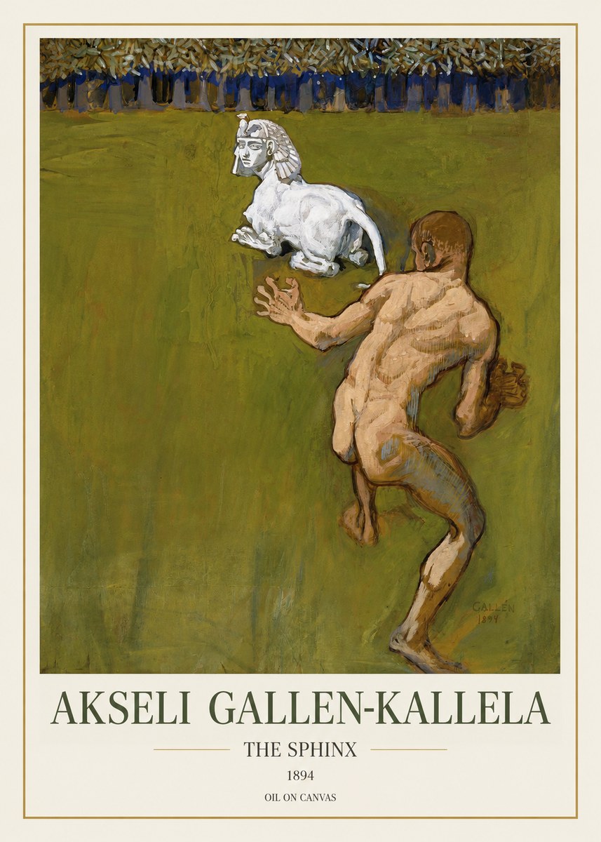 Akseli Gallen-Kallela Väinämöinen's Kantele No2 - Poster