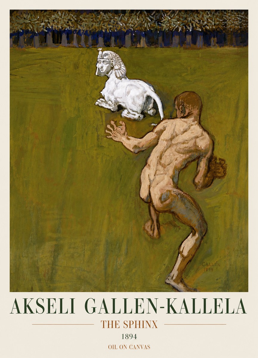 Akseli Gallen-Kallela Väinämöinen's Kantele No4 - Poster