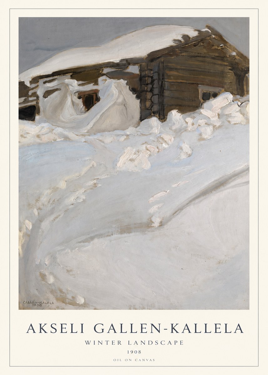 Akseli Gallen-Kallela Winter Landscape II No1 - Poster