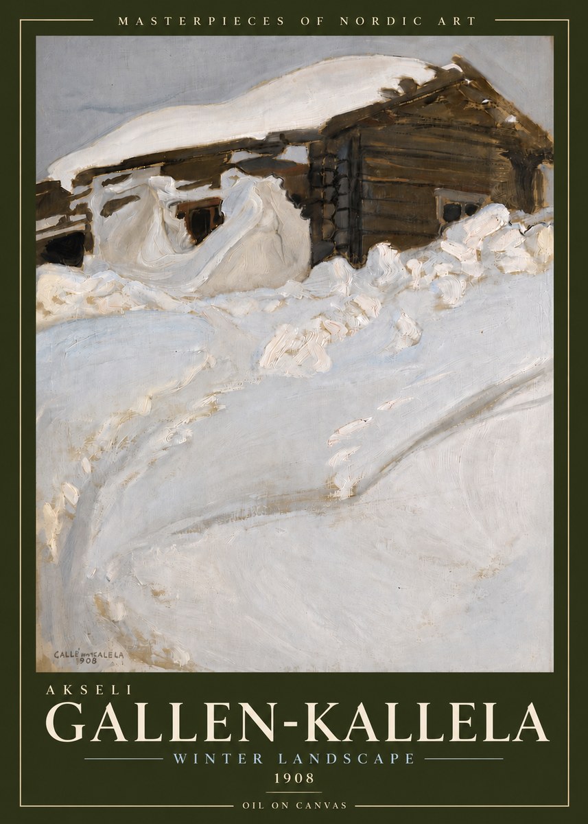 Akseli Gallen-Kallela Winter Landscape II No5 - Poster