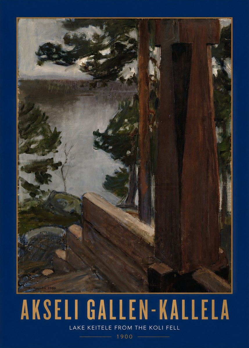Akseli Gallen-Kallela Lake Keitele from the Koli Fell No2 - Poster
