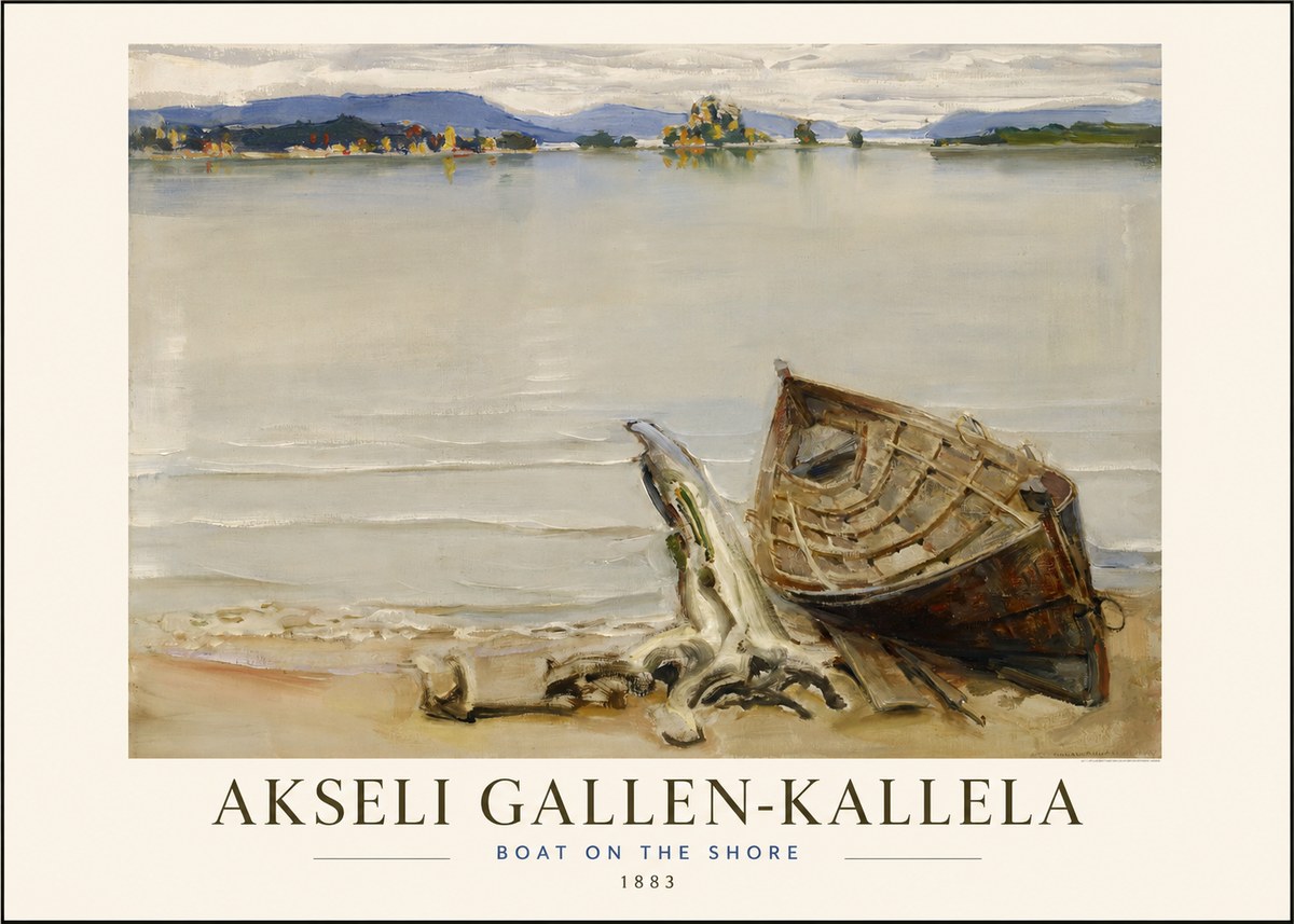 Akseli Gallen-Kallela Boat on the Shore No1 - Poster