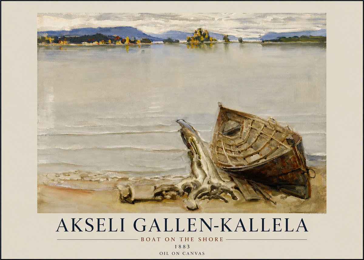 Akseli Gallen-Kallela Boat on the Shore No3 - Poster