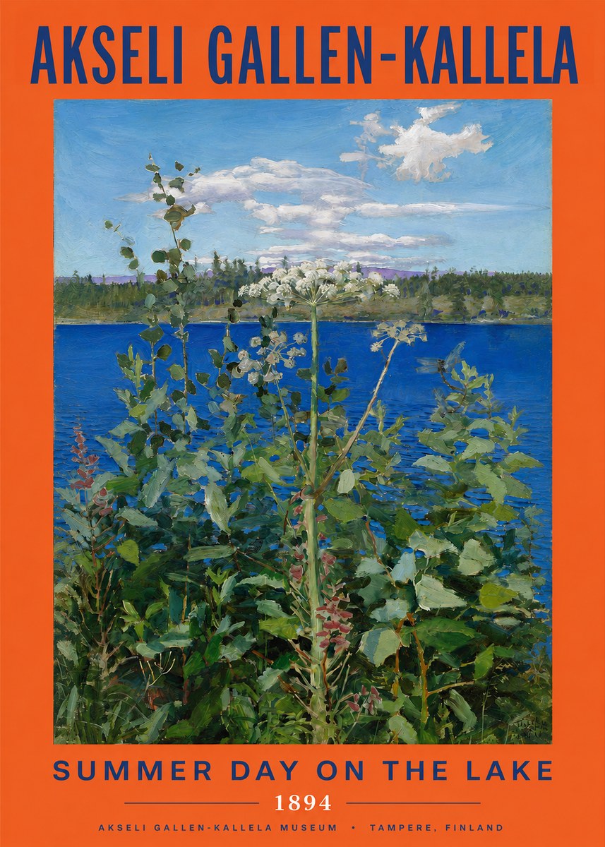 Akseli Gallen-Kallela Summer Day on the Lake No2 - Poster