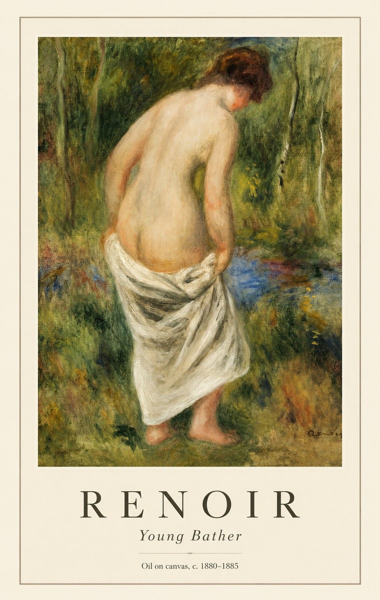 Renoir Young Bather No1 - Poster