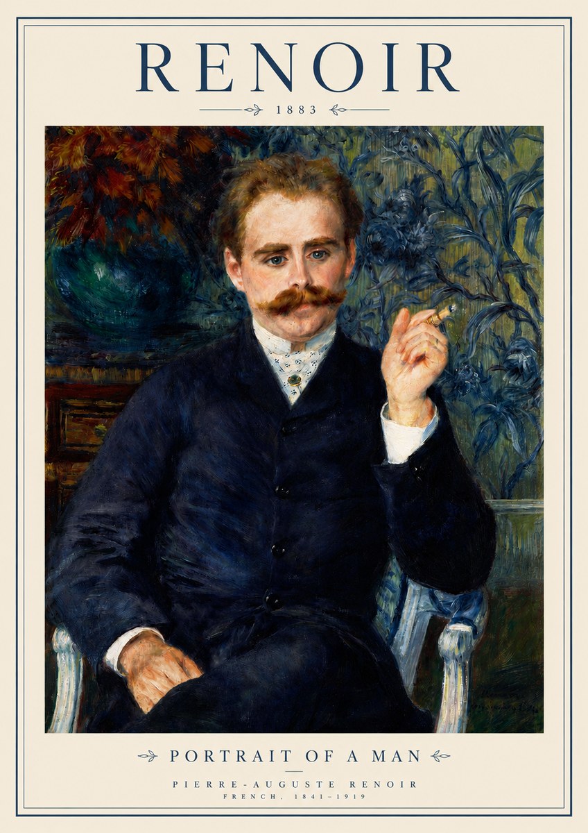 Renoir Portrait of a Man I No3 - Poster