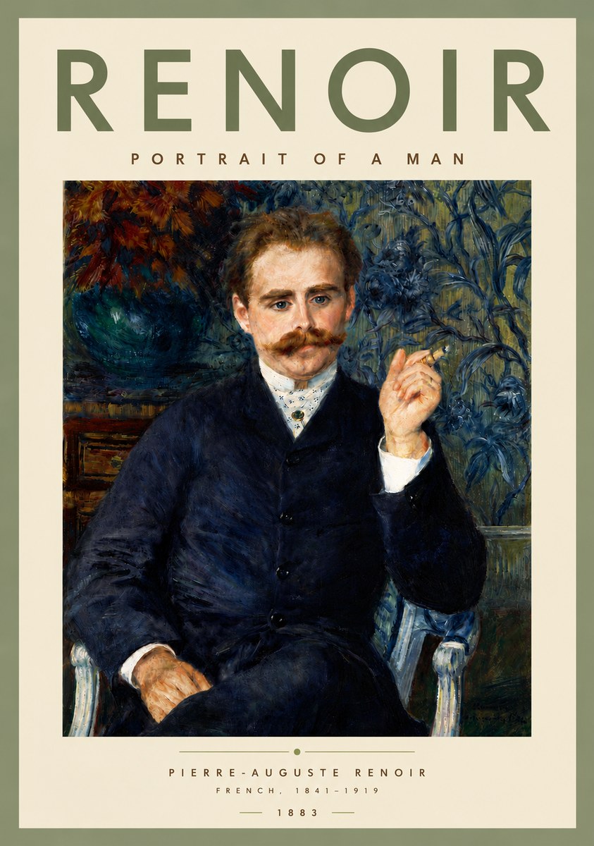 Renoir Portrait of a Man No5 - Poster