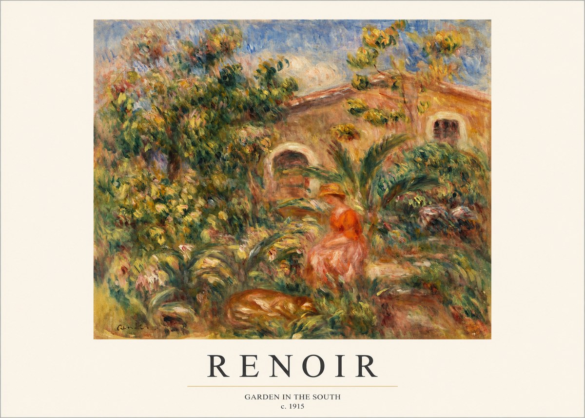 Renoir Garden in the South No1 - Poster