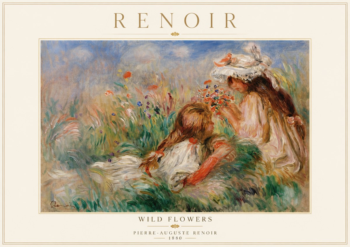 Renoir Wild Flowers No5 - Poster
