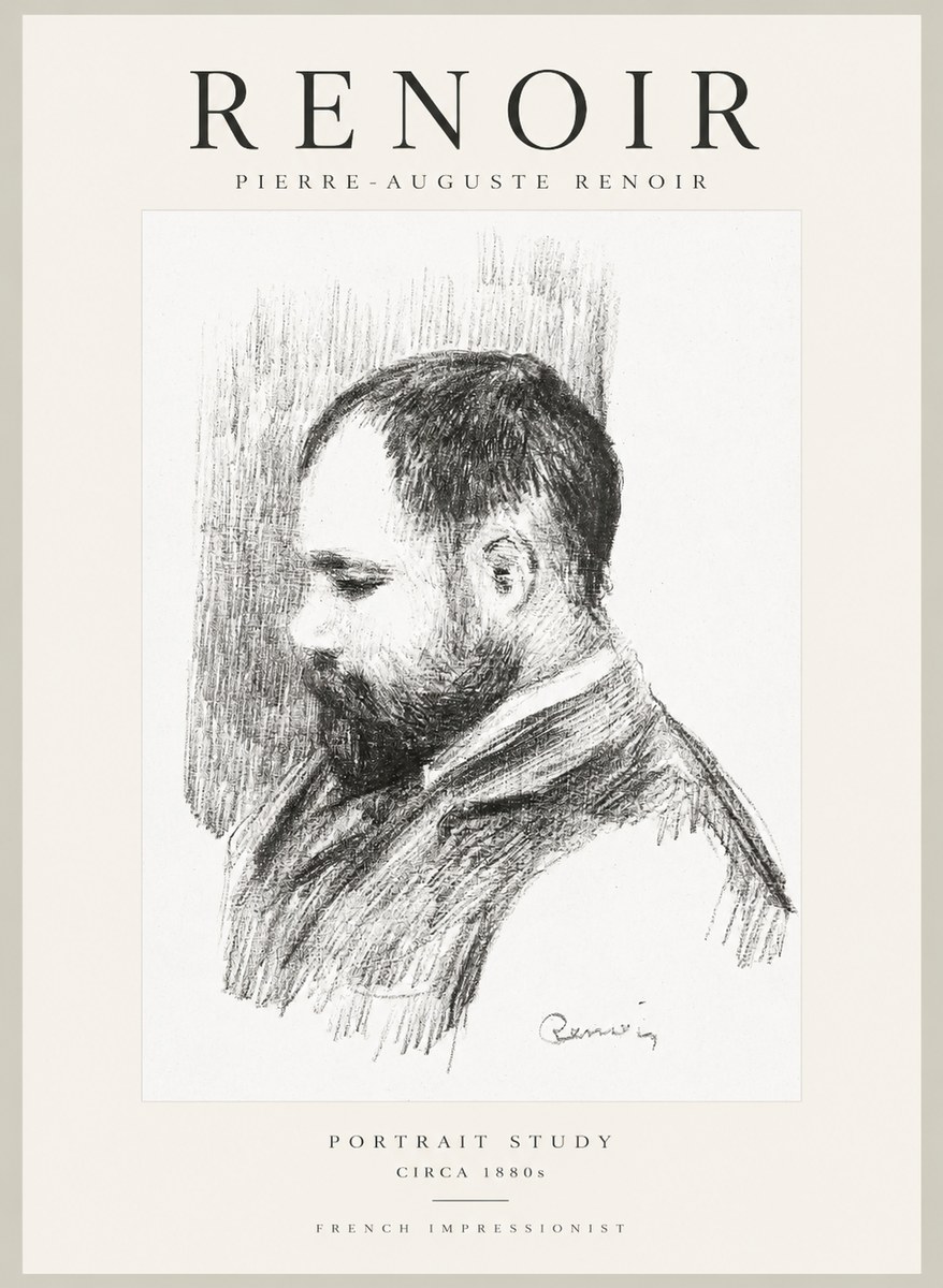 Renoir Portrait Study I No1 - Poster