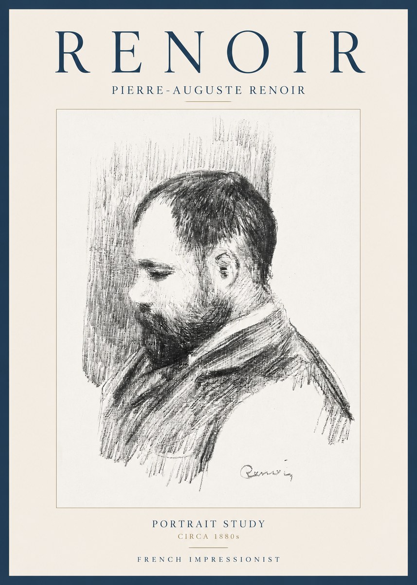 Renoir Portrait Study I No2 - Poster