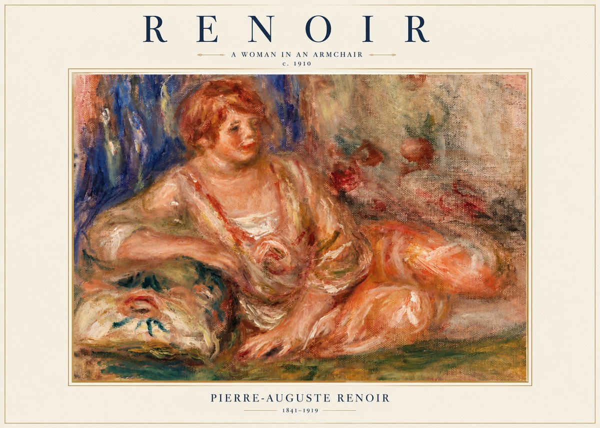 Renoir Reclining Woman No2 - Poster