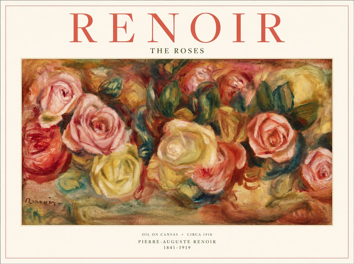 Renoir The Roses No1 - Poster