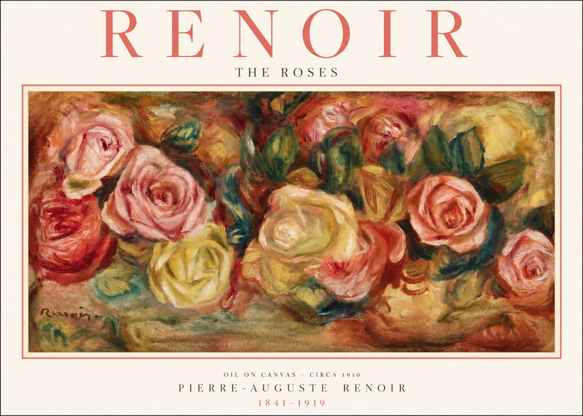 Renoir The Roses No2 - Poster