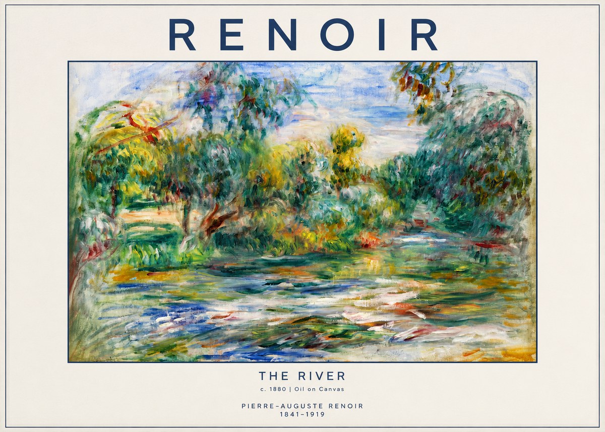 Renoir The River No2 - Poster