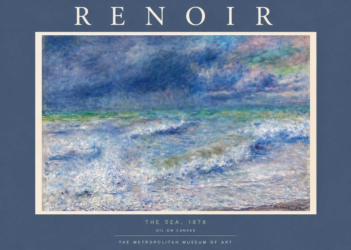 Renoir The Sea No5 - Poster