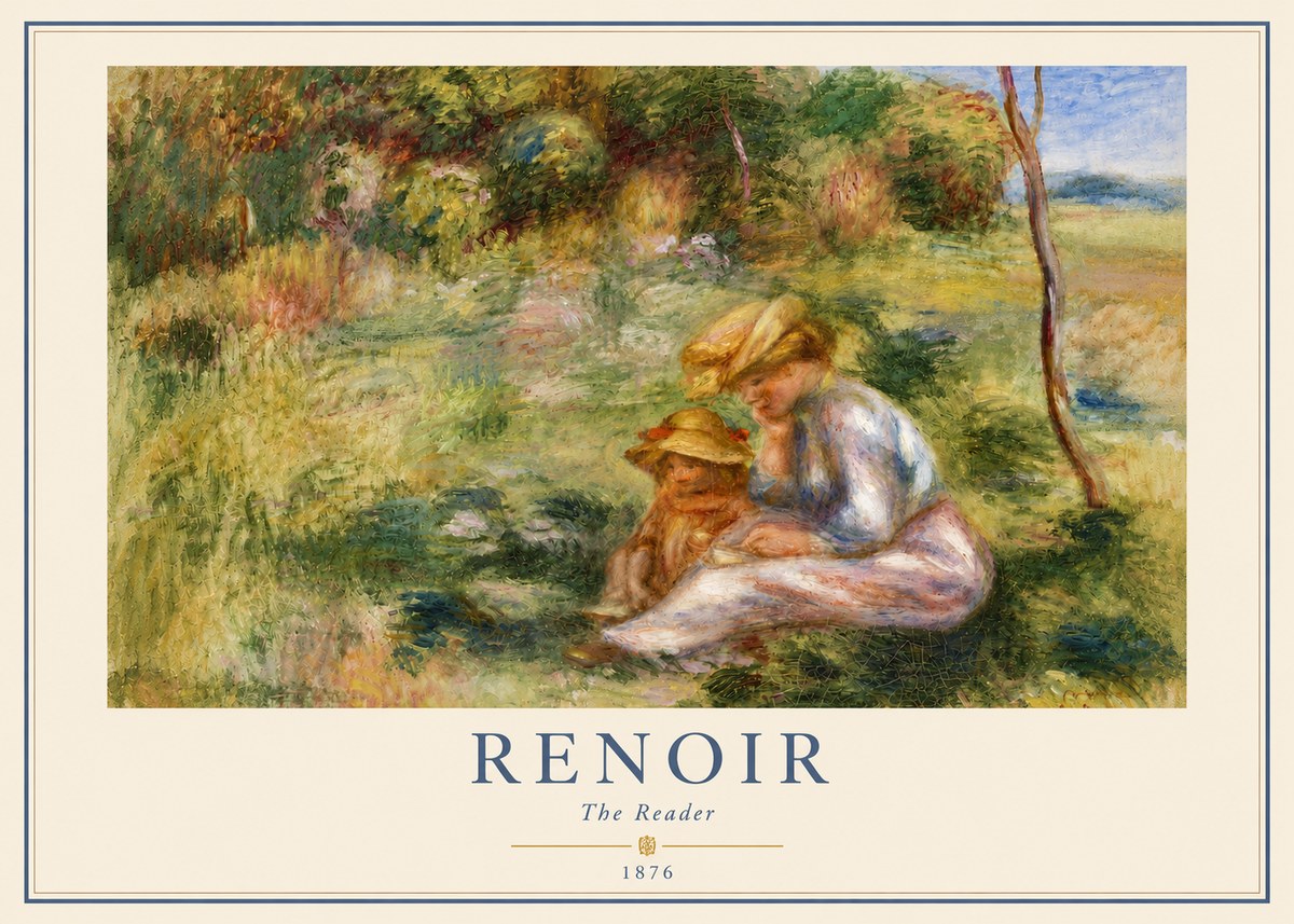 Renoir The Reader No4 - Poster