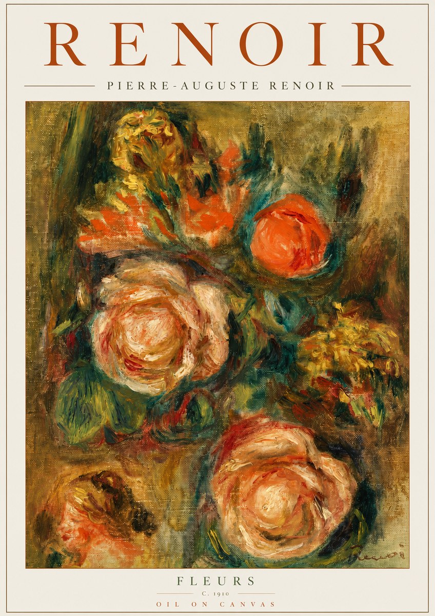 Renoir Fleurs No4 - Poster