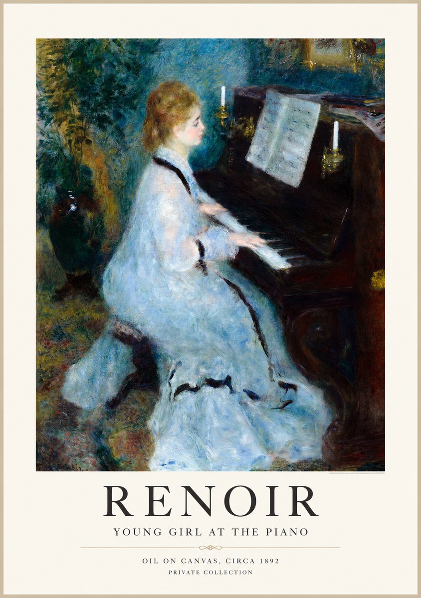 Renoir Young Girl at the Piano No1 - Poster