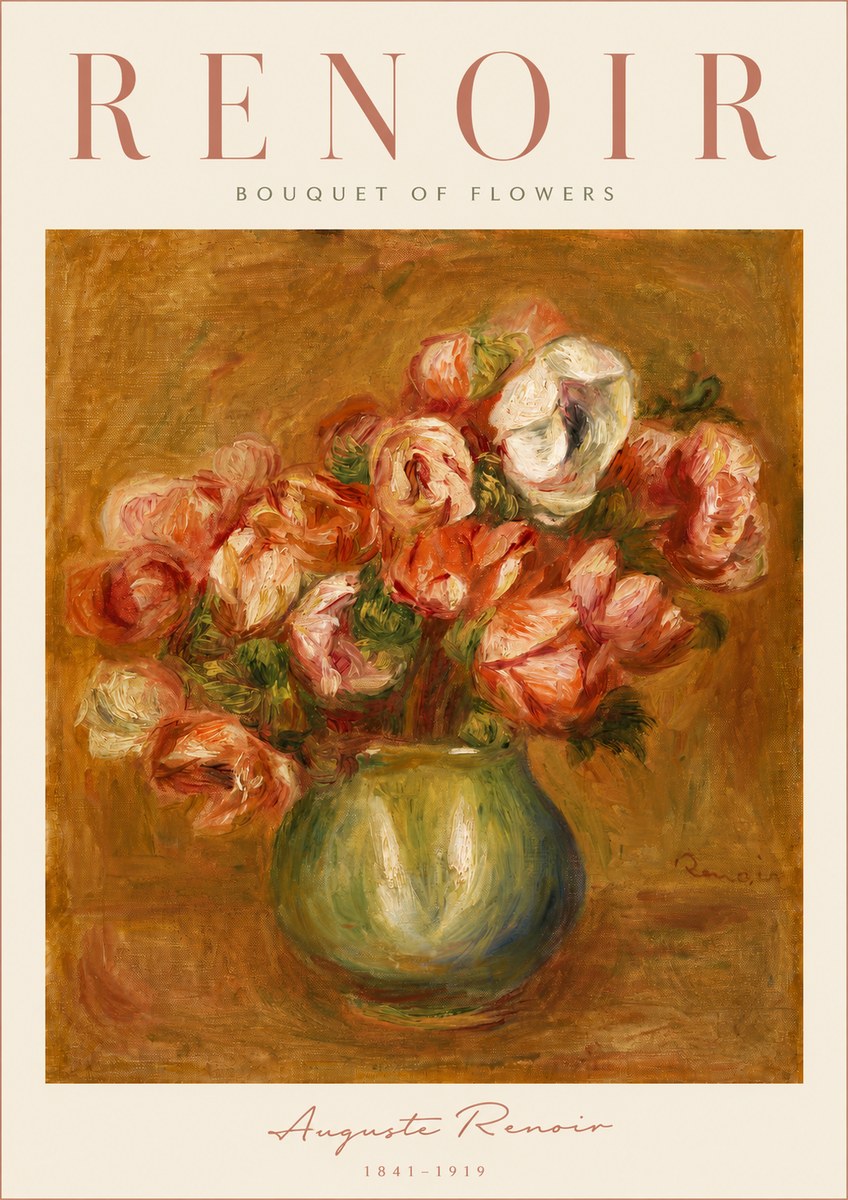 Renoir Bouquet of Flowers No4 - Poster