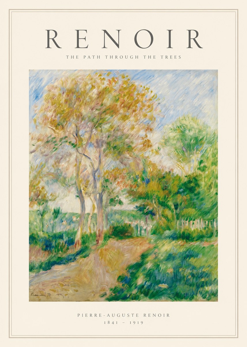 Renoir The Path Through the Trees No1 - Poster